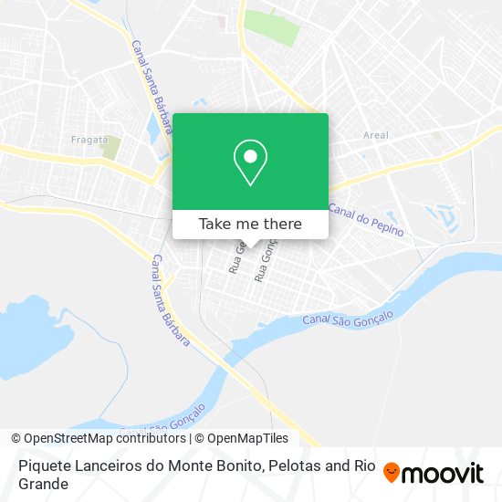 Piquete Lanceiros do Monte Bonito map
