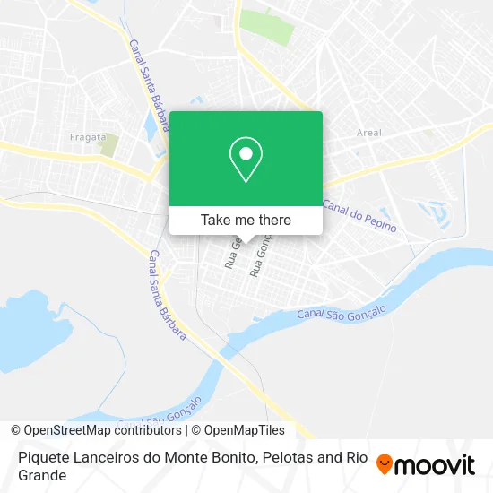 Piquete Lanceiros do Monte Bonito map