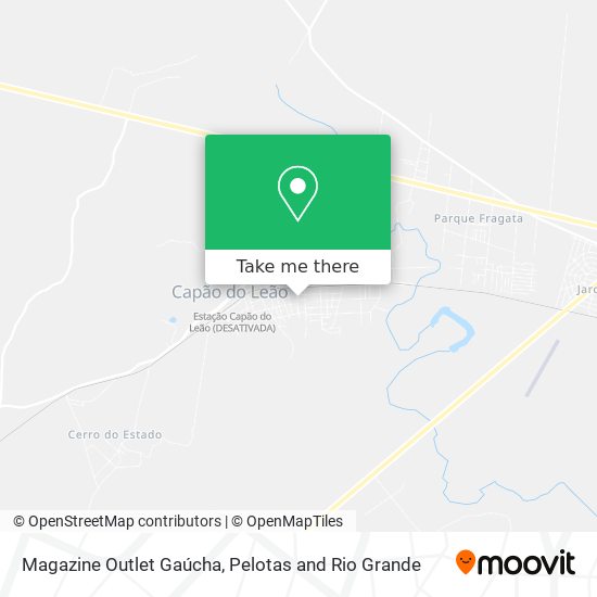 Magazine Outlet Gaúcha map