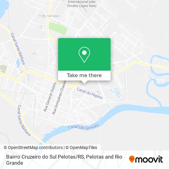 Bairro Cruzeiro do Sul Pelotas / RS map