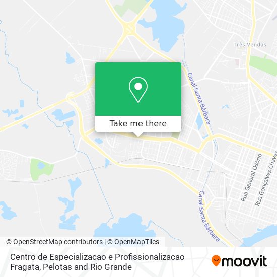 Mapa Centro de Especializacao e Profissionalizacao Fragata