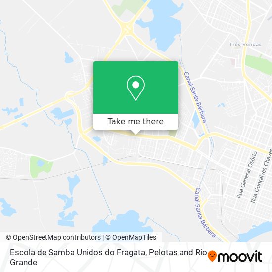 Mapa Escola de Samba Unidos do Fragata