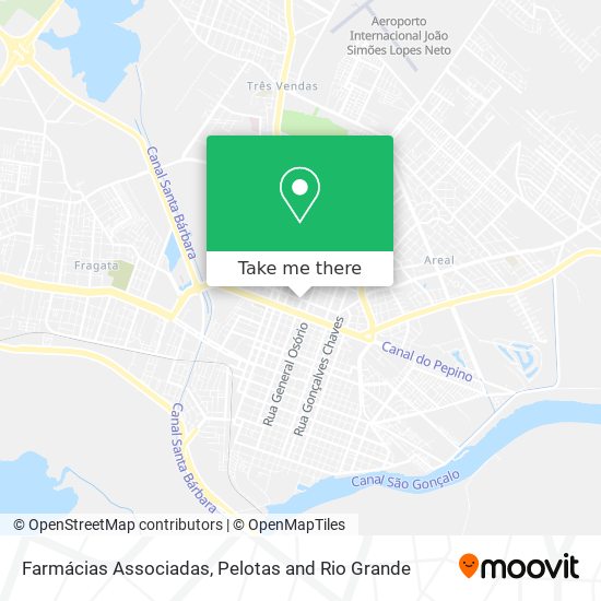 Farmácias Associadas map