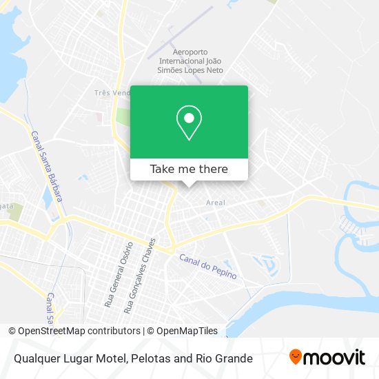 Qualquer Lugar Motel map