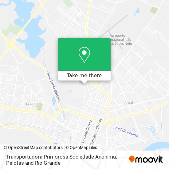 Mapa Transportadora Primorosa Sociedade Anonima