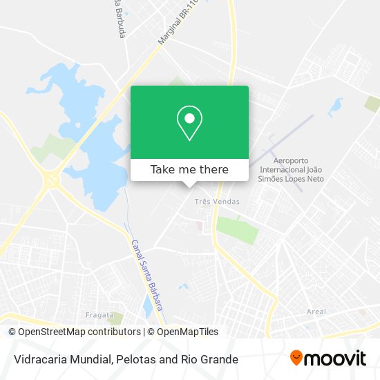 Vidracaria Mundial map