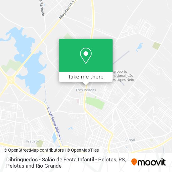 Dibrinquedos - Salão de Festa Infantil - Pelotas, RS map