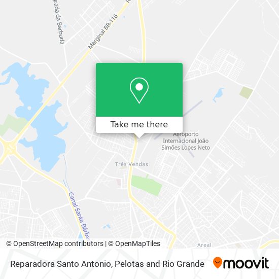 Reparadora Santo Antonio map