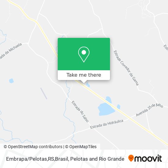 Embrapa/Pelotas,RS,Brasil map