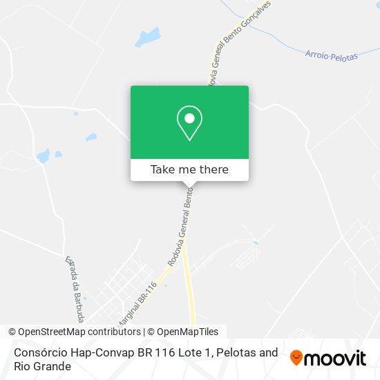 Consórcio Hap-Convap BR 116 Lote 1 map