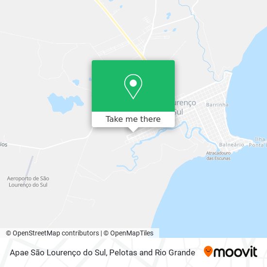 Apae São Lourenço do Sul map