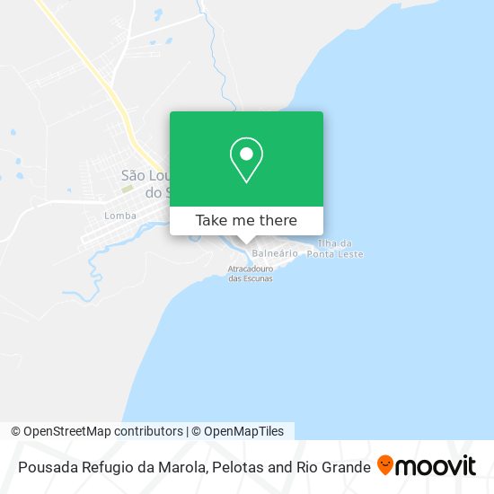 Pousada Refugio da Marola map