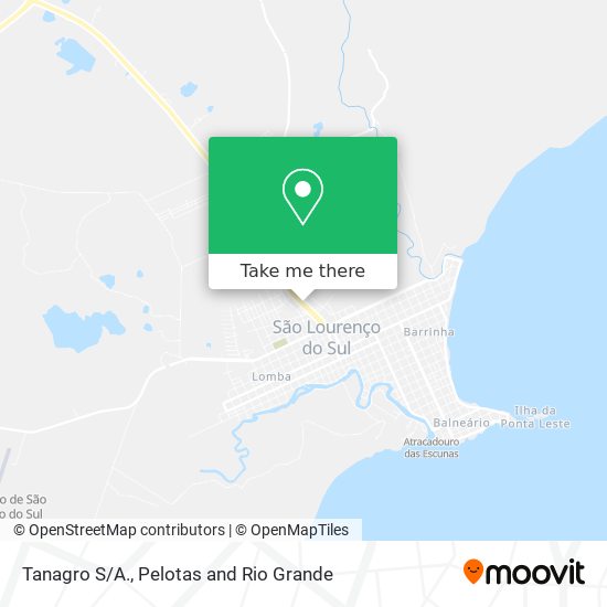 Tanagro S/A. map
