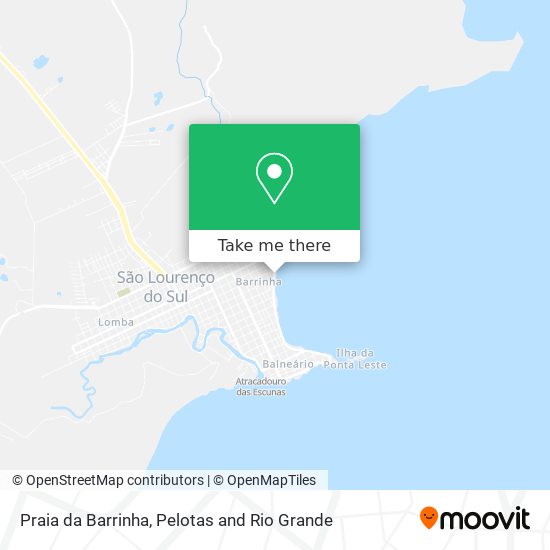 Praia da Barrinha map