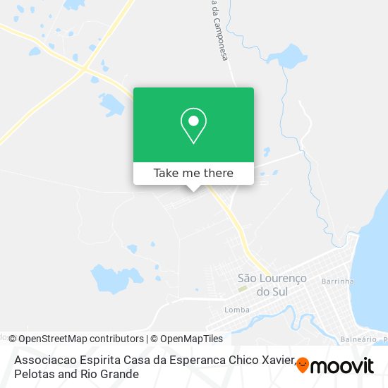 Associacao Espirita Casa da Esperanca Chico Xavier map