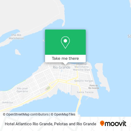 Hotel Atlantico Rio Grande map