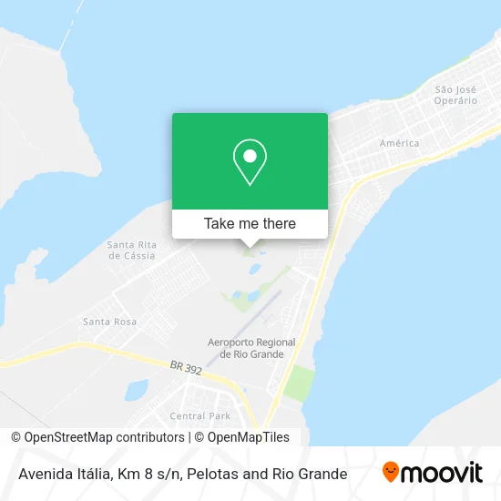 Mapa Avenida Itália, Km 8 s/n