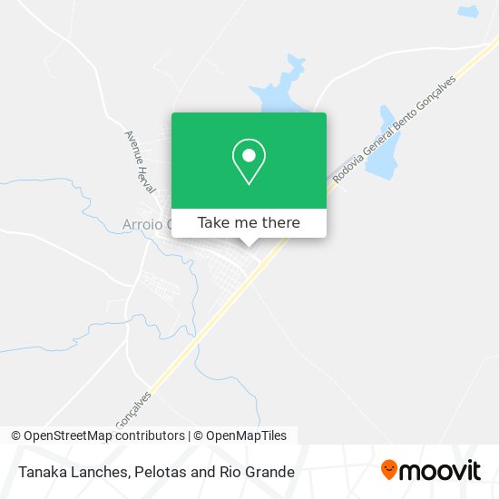Tanaka Lanches map
