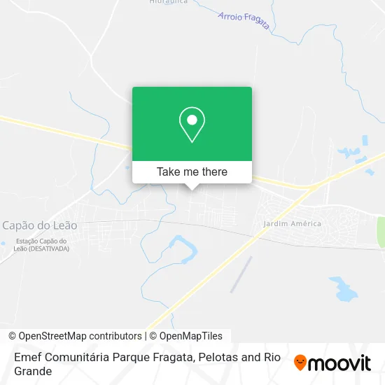 Mapa Emef Comunitária Parque Fragata