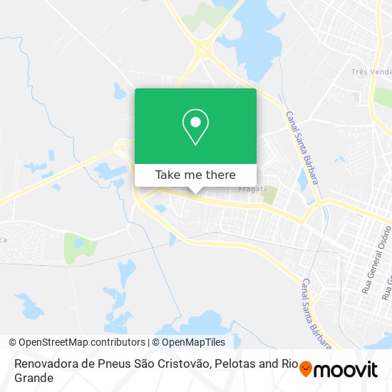 Mapa Renovadora de Pneus São Cristovão