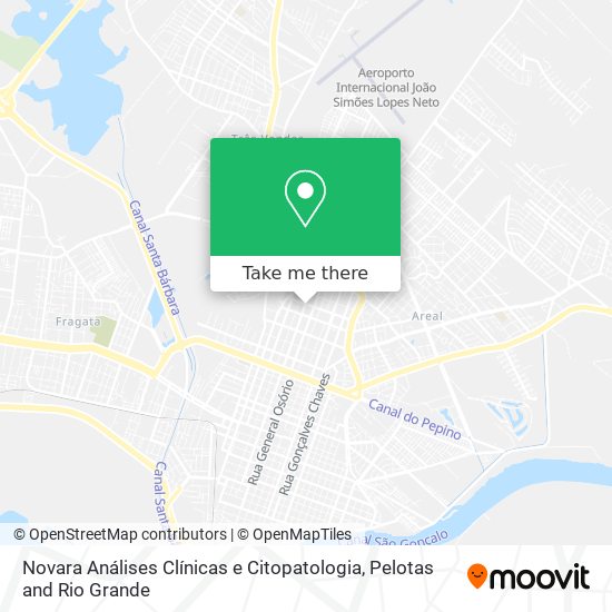 Novara Análises Clínicas e Citopatologia map