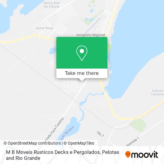 Mapa M B Moveis Rusticos Decks e Pergolados