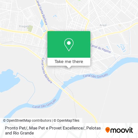 Pronto Pet / , Mae Pet e Provet Excellence/ map