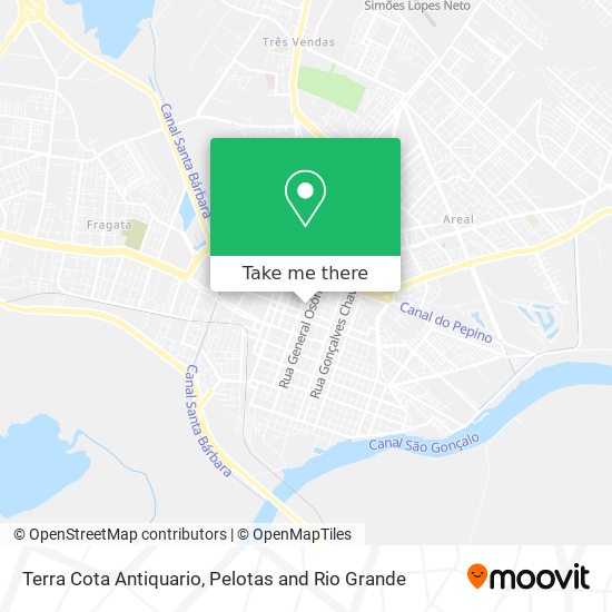 Terra Cota Antiquario map
