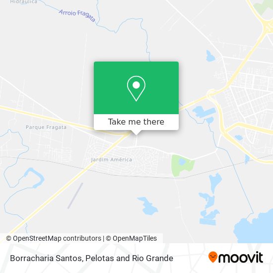 Borracharia Santos map