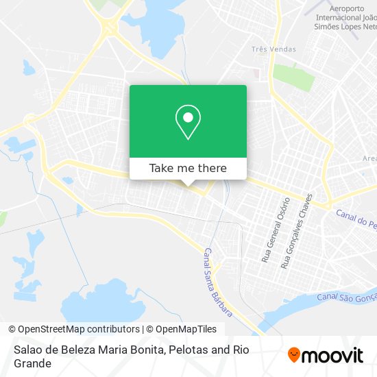 Mapa Salao de Beleza Maria Bonita