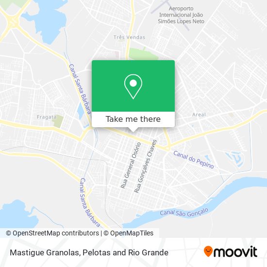Mastigue Granolas map