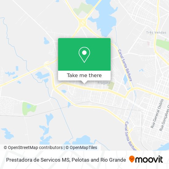 Prestadora de Servicos MS map