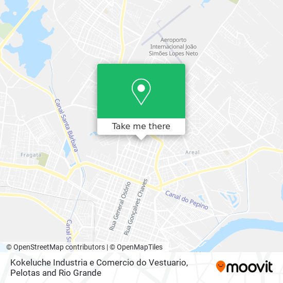 Mapa Kokeluche Industria e Comercio do Vestuario