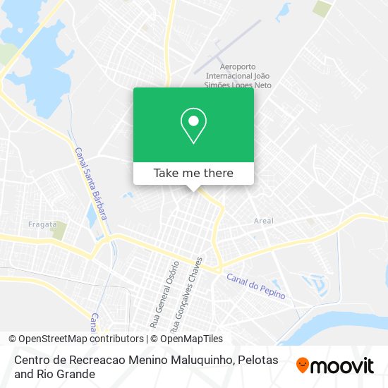 Mapa Centro de Recreacao Menino Maluquinho