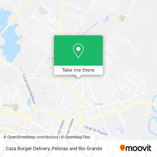 Caza Burger Delivery map