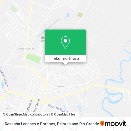 Mapa Resenha Lanches e Porcoes