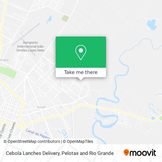 Mapa Cebola Lanches Delivery