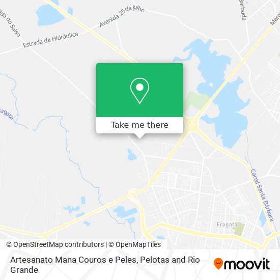 Artesanato Mana Couros e Peles map