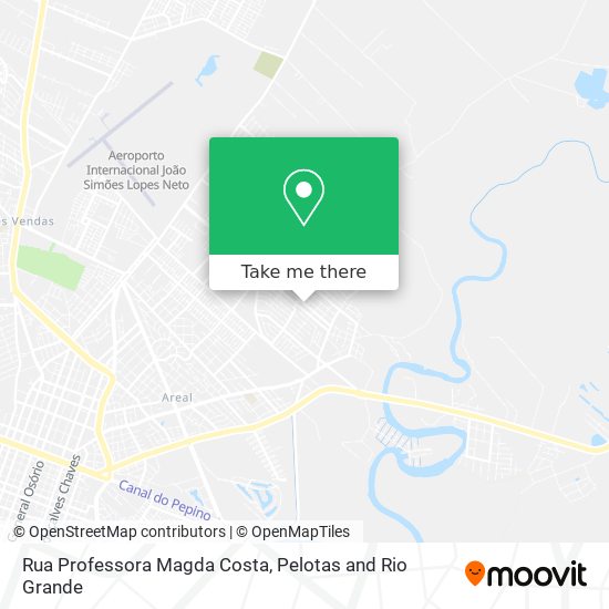 Mapa Rua Professora Magda Costa