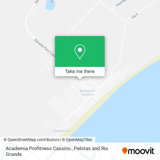 Mapa Academia Profitness Cassino.