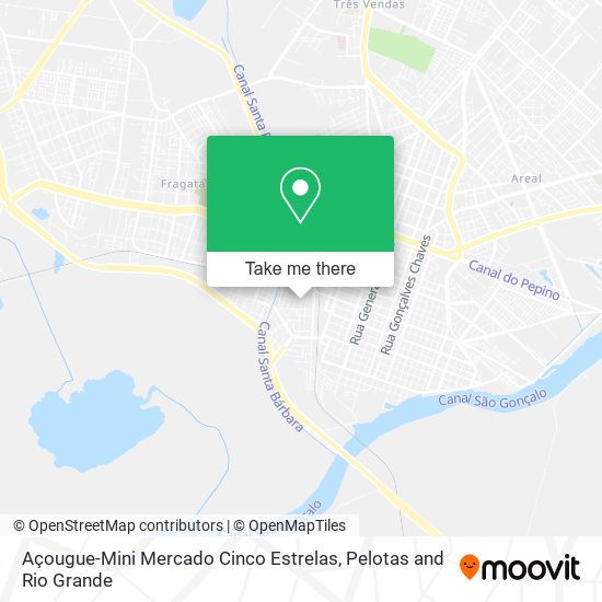 Mapa Açougue-Mini Mercado Cinco Estrelas