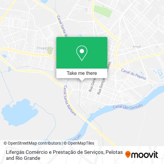 Lifergás Comércio e Prestação de Serviços map