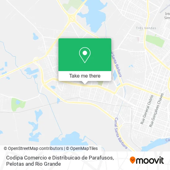Mapa Codipa Comercio e Distribuicao de Parafusos