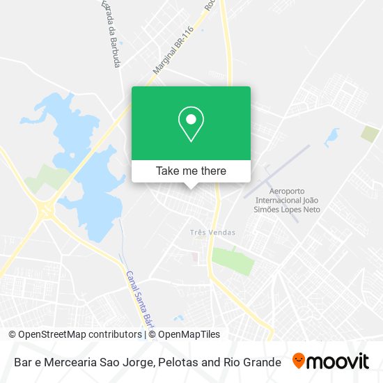 Mapa Bar e Mercearia Sao Jorge