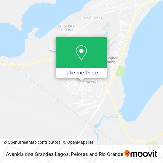 Mapa Avenida dos Grandes Lagos