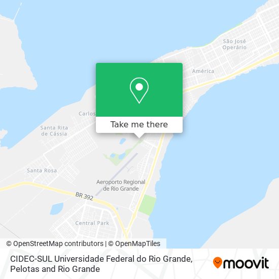 CIDEC-SUL Universidade Federal do Rio Grande map