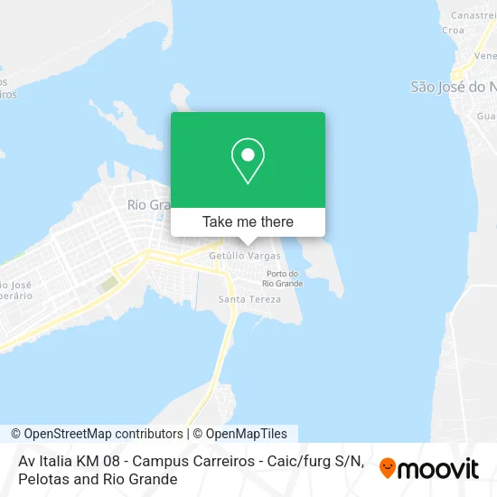 Av Italia KM 08 - Campus Carreiros - Caic / furg S / N map