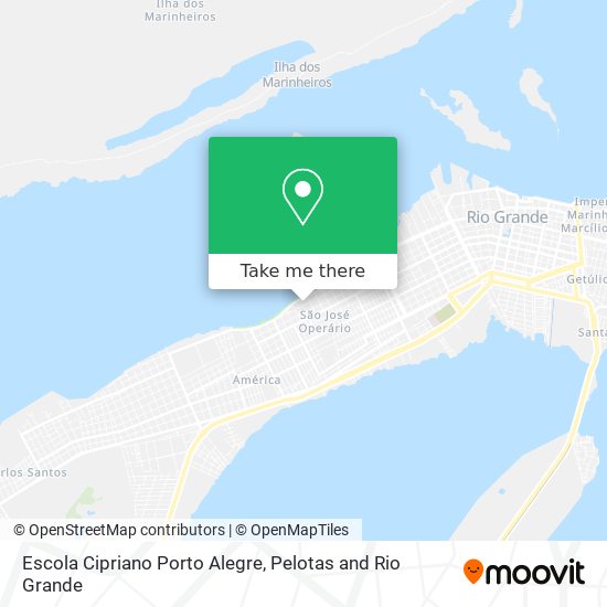 Mapa Escola Cipriano Porto Alegre