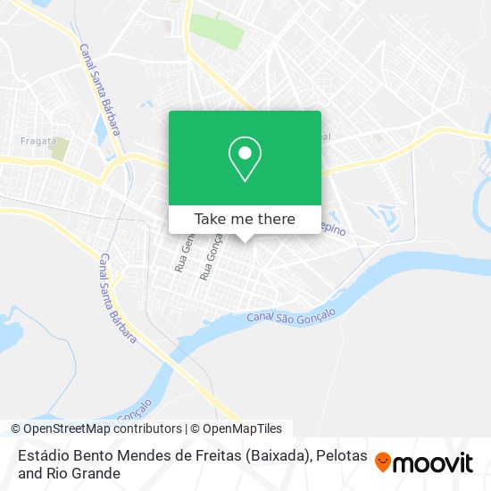 Mapa Estádio Bento Mendes de Freitas (Baixada)