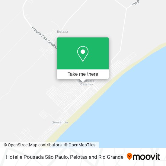 Mapa Hotel e Pousada São Paulo